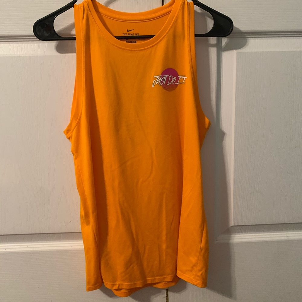 Orange nike tank top